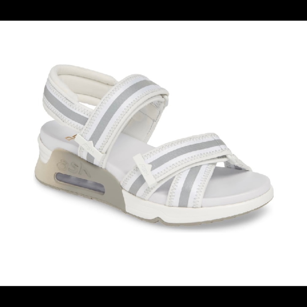 ASH Striped Platform Walking Sandals - Picture 2 of 7